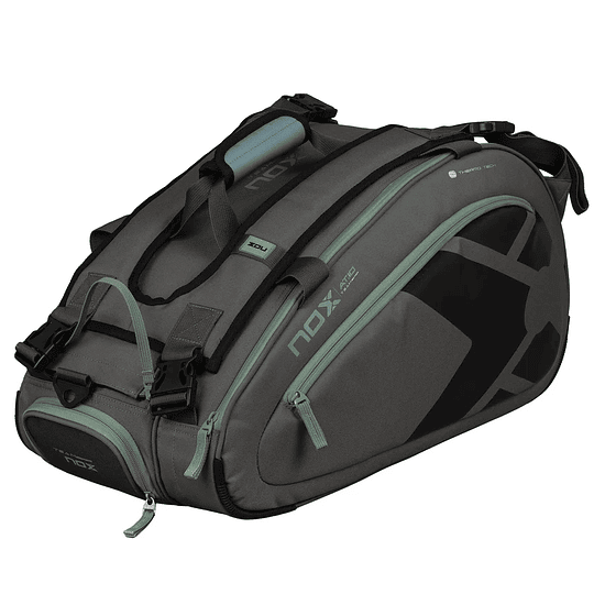 Bolso Paletero de pádel Nox AT10 Team Gris/Verde