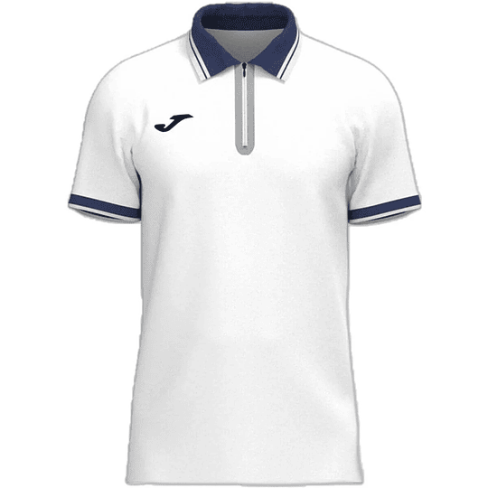 Polera Joma Torneo Sleeve Polo Blanca 