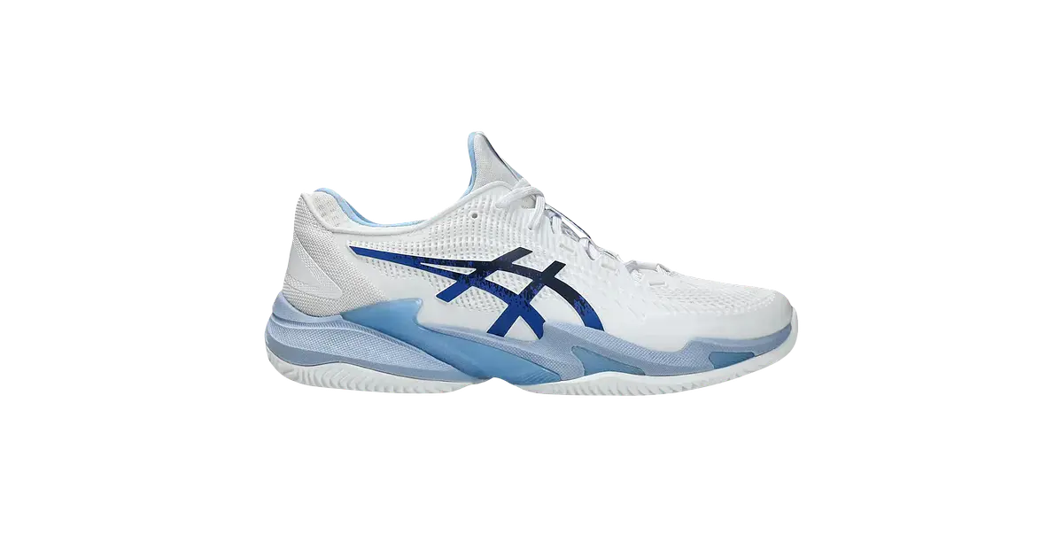 Zapatilla Asics Court FF 3 Novak Clay White Tuna Blue