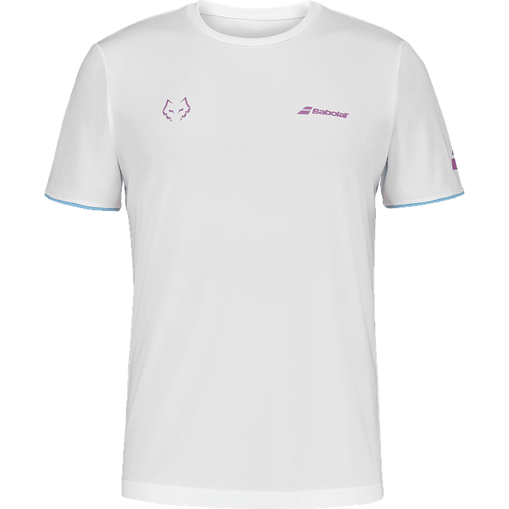 Polera Babolat Crew Neck Juan Lebrón Blanco 1