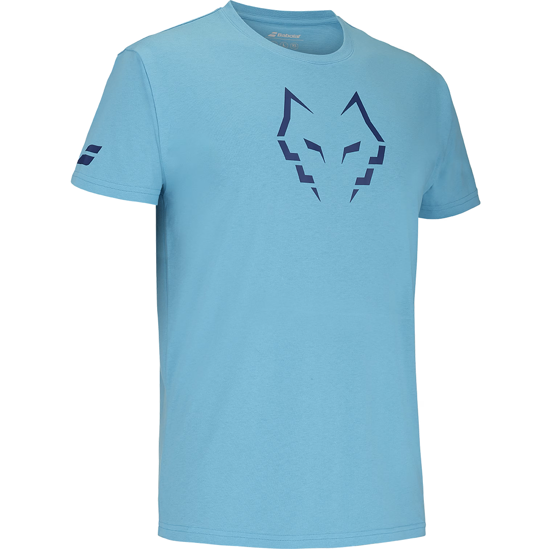 Polera Babolat Algodón Juan Lebrón Celeste  2