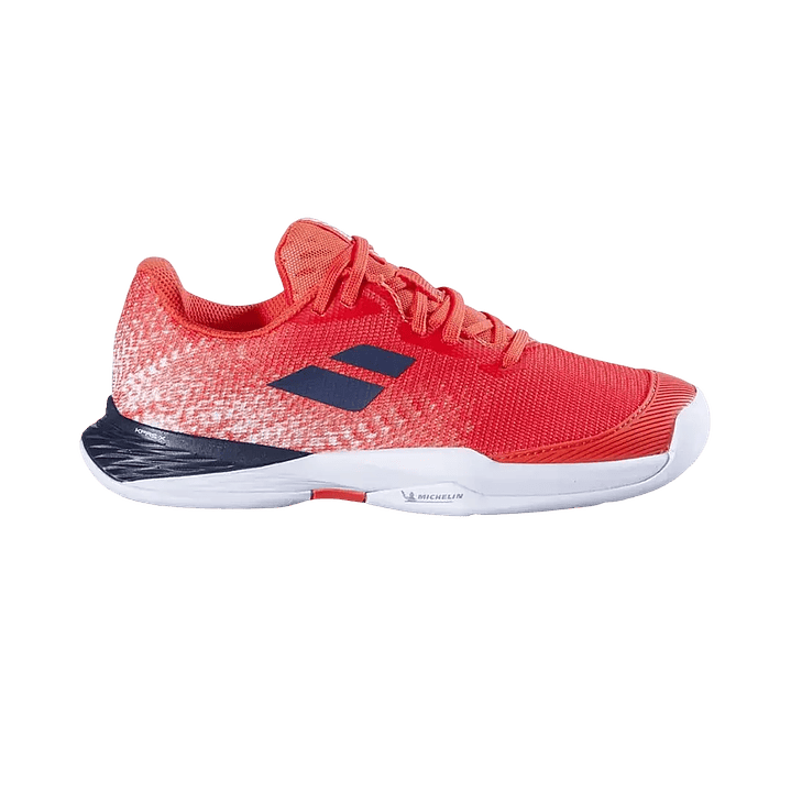 Zapatilla Tenis Babolat Jet Mach 3 Clay Junior Boy Strike Red White 1