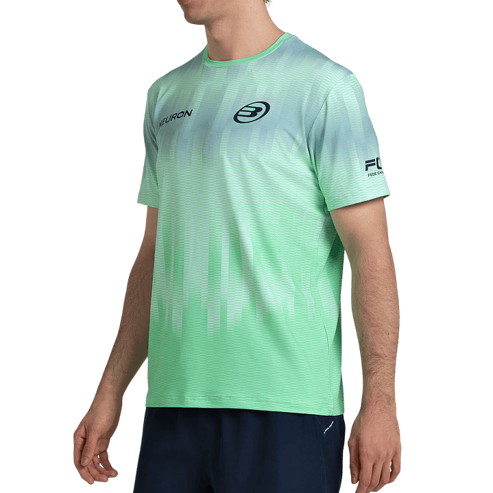 Polera Bullpadel Chingotto 2026 Verde Acido 3