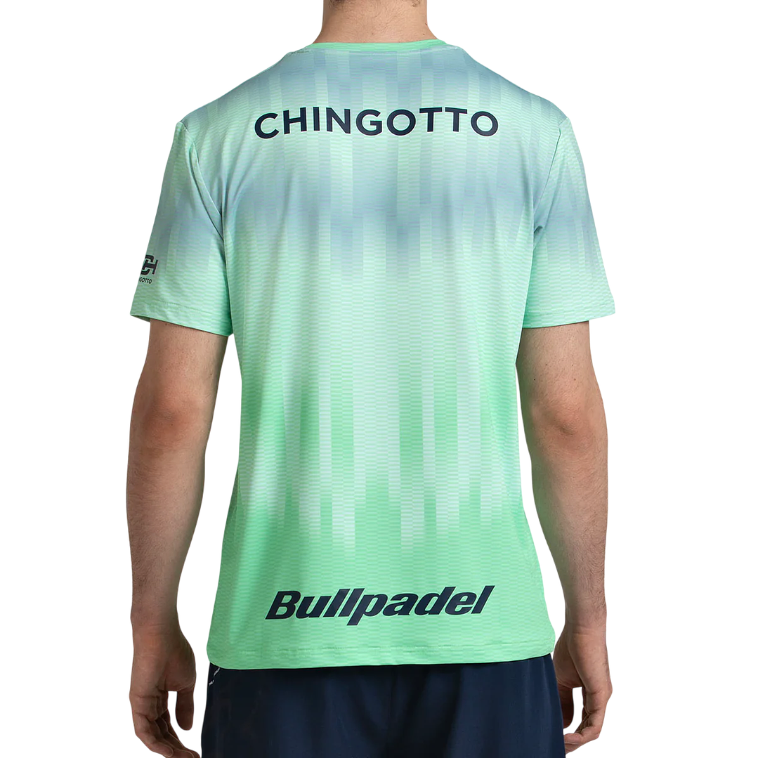 Polera Bullpadel Chingotto 2026 Verde Acido 4