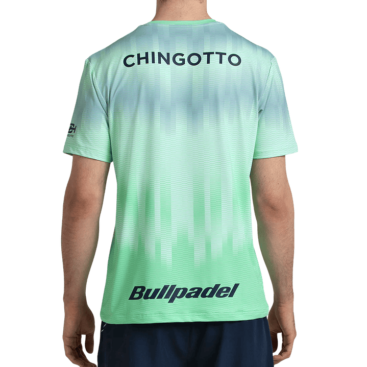 Polera Bullpadel Chingotto 2026 Verde Acido 4