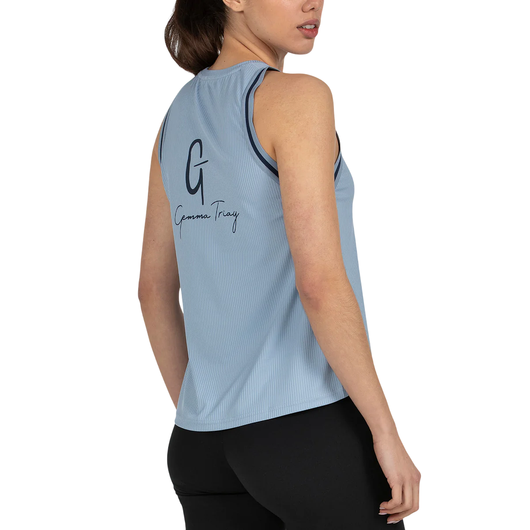 Polera Bullpadel Gemma 2026 Azul Acero 2