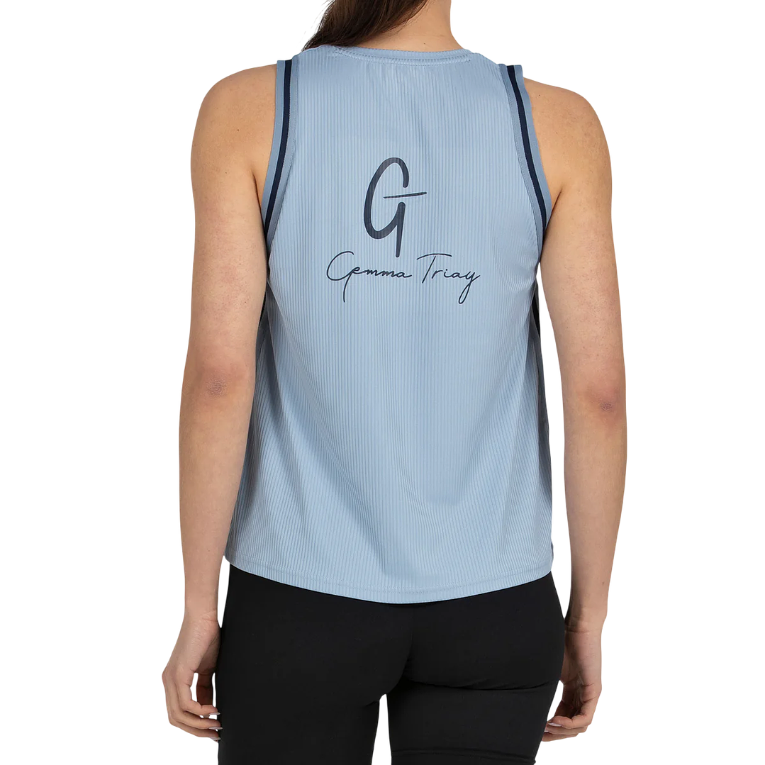 Polera Bullpadel Gemma 2026 Azul Acero 4