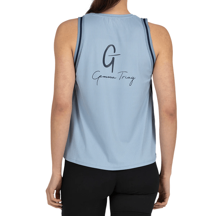 Polera Bullpadel Gemma 2026 Azul Acero 4