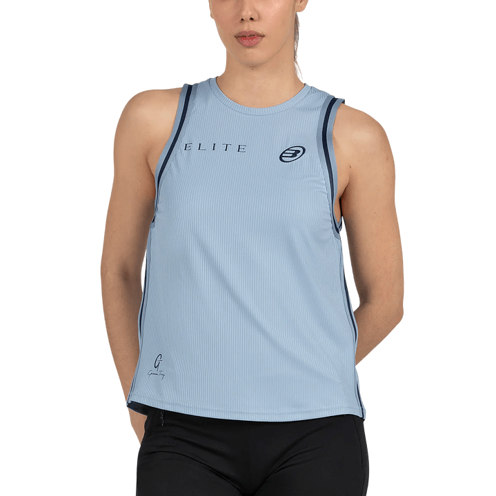 Polera Bullpadel Gemma 2026 Azul Acero 3