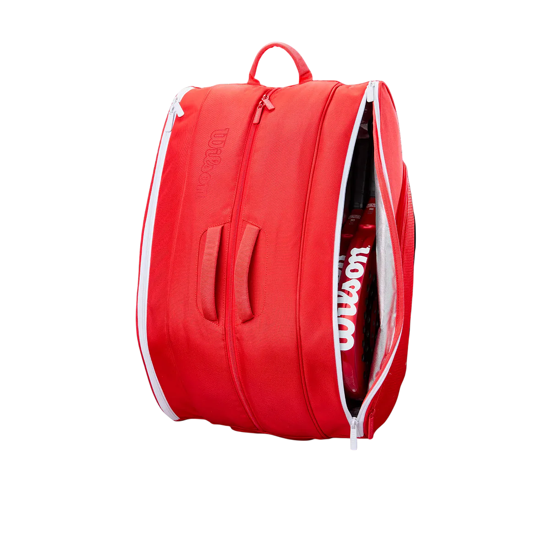 Bolso paletero de pádel Wilson Tour Bag Rojo  2