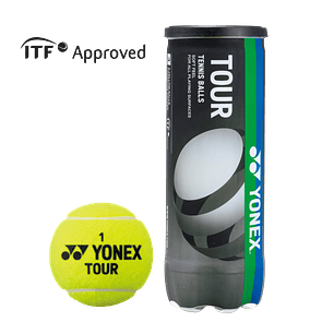 Pelotas de tenis Yonex Tour x3