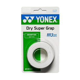 Overgrip Yonex Dry Super Grap Blanco x3