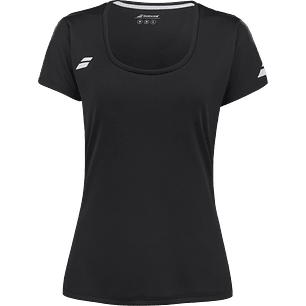 Polera Babolat Sleeve Top Negro