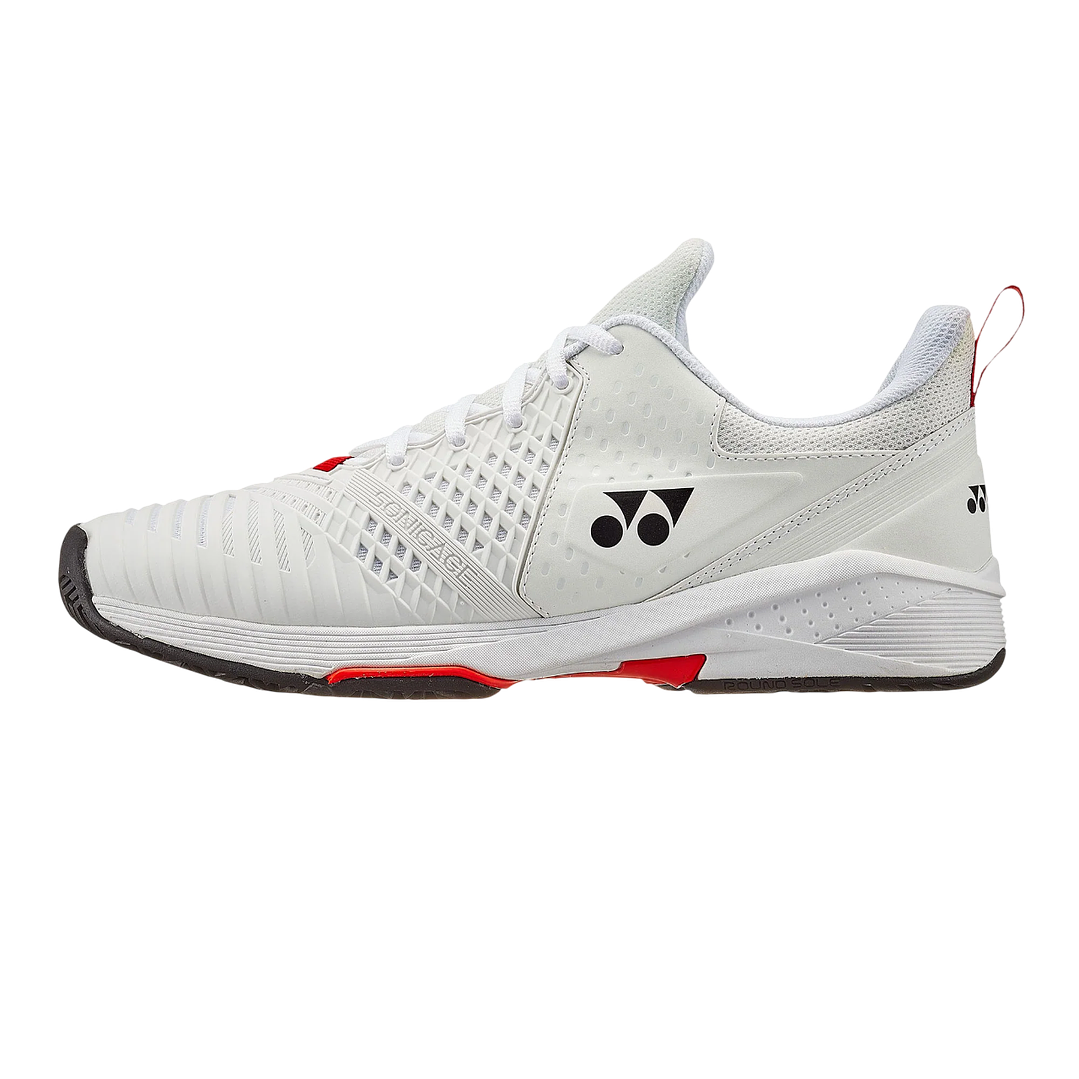 Zapatillas de Tenis Yonex SONICAGE 3 Blanco/Rojo 3