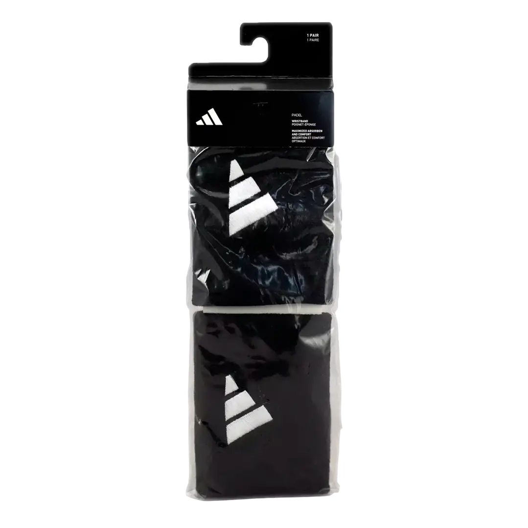 Muñequeras Adidas Largas Negro/Blanco 1