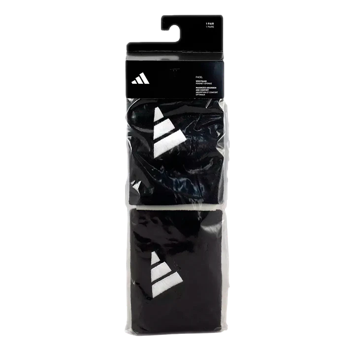 Muñequeras Adidas Largas Negro/Blanco 1
