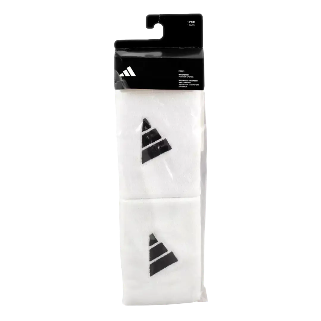 Muñequeras Largas Adidas Blanco/Negro  1