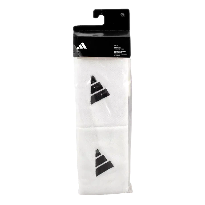 Muñequeras Largas Adidas Blanco/Negro  1