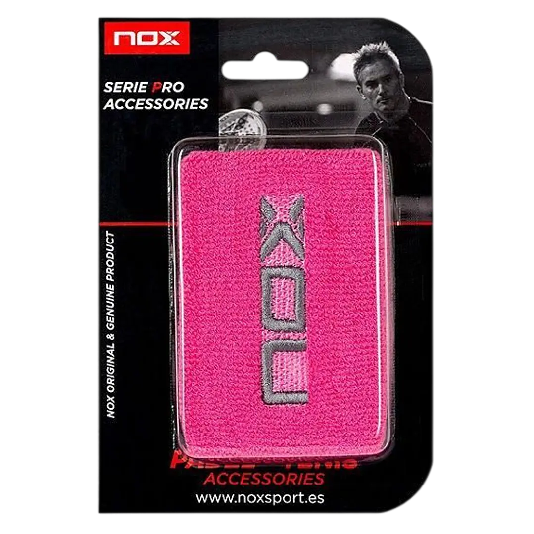Muñequera Nox Jumbo Rosada X2 1