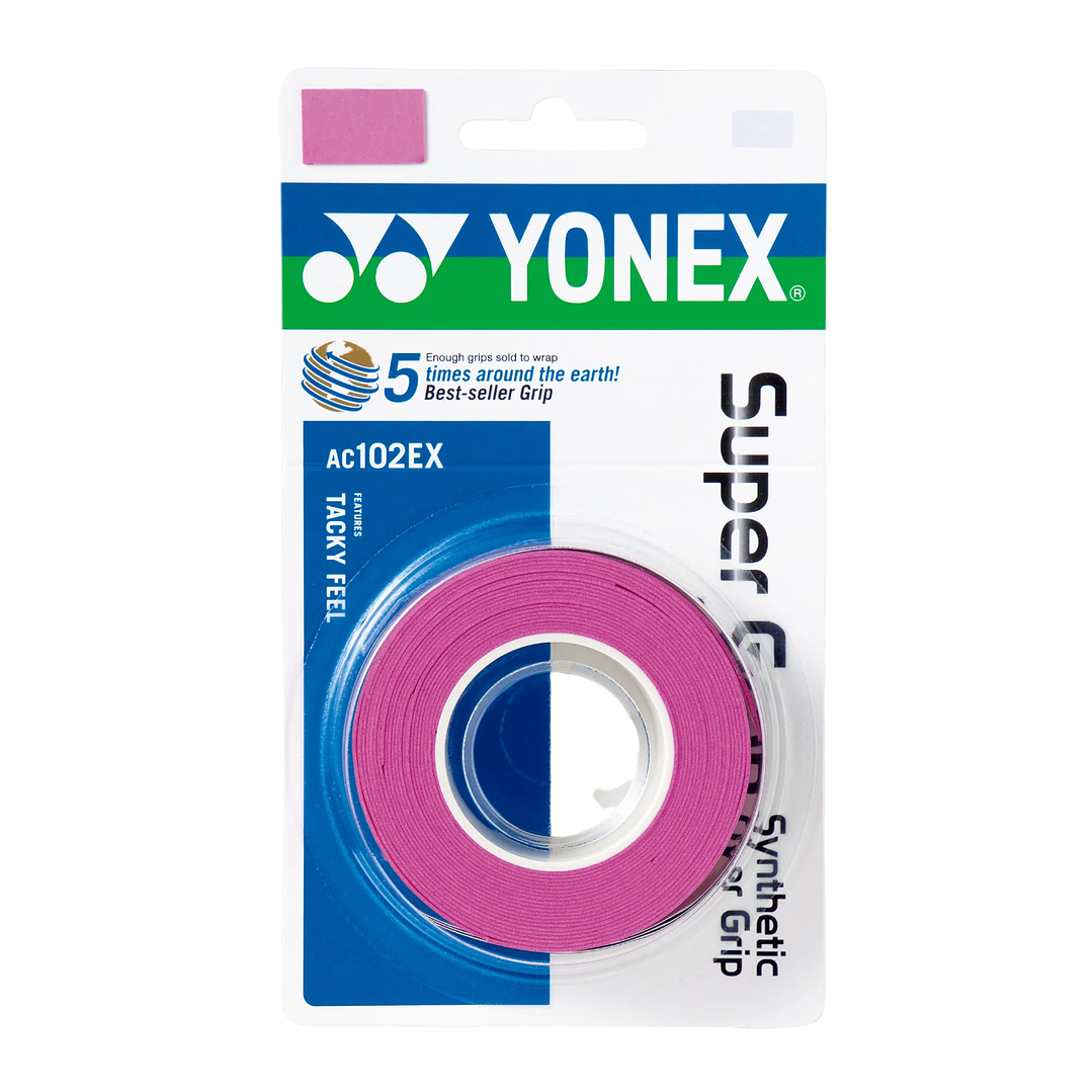 Overgrip Yonex Super Grap x3 Rosado  1