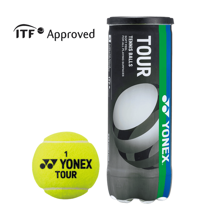 Caja de pelotas de Tenis Yonex Tour X3 3