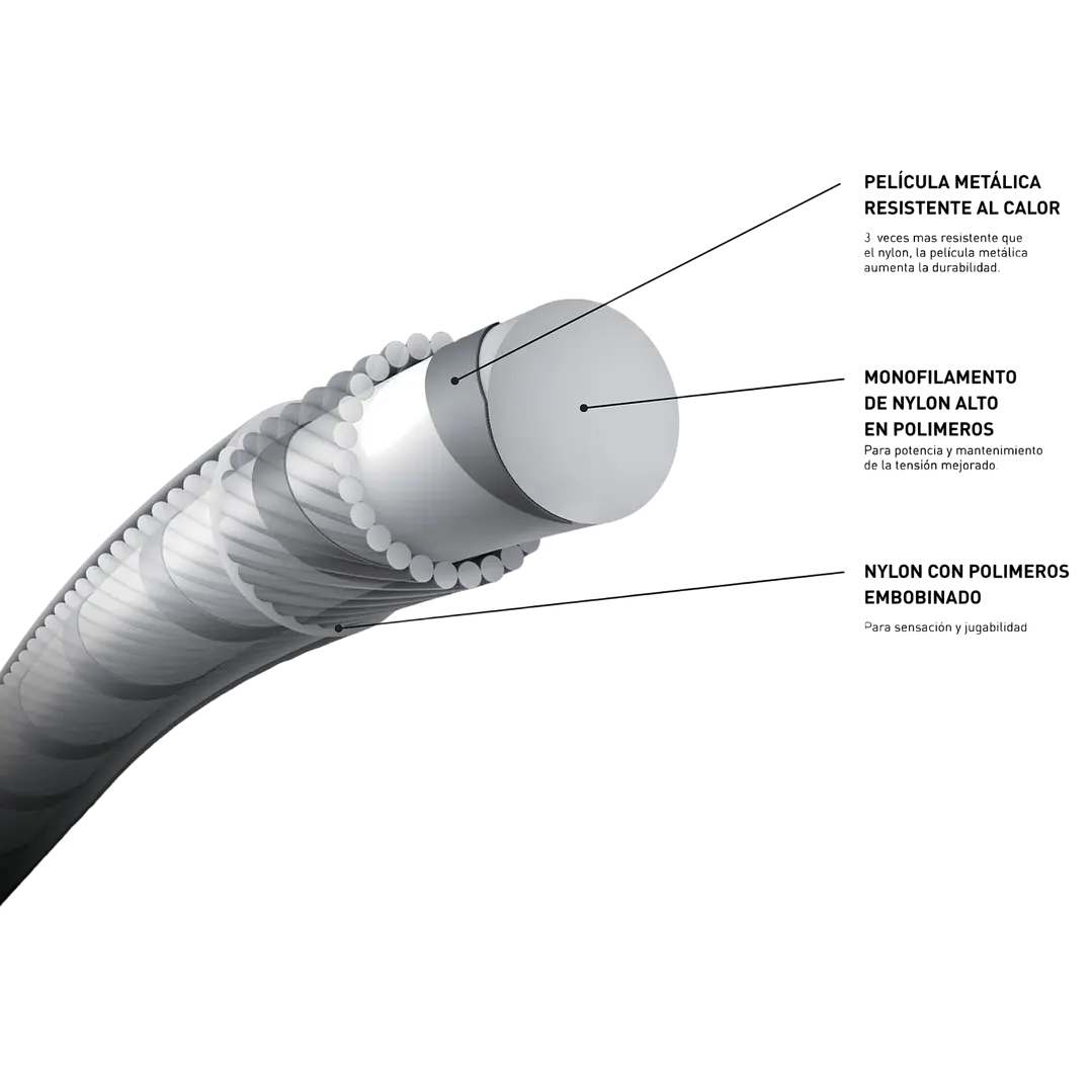 Cuerda de Tenis Dynawire Negro  2