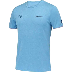 Polera Babolat Crew Neck Juan Lebrón Celeste 