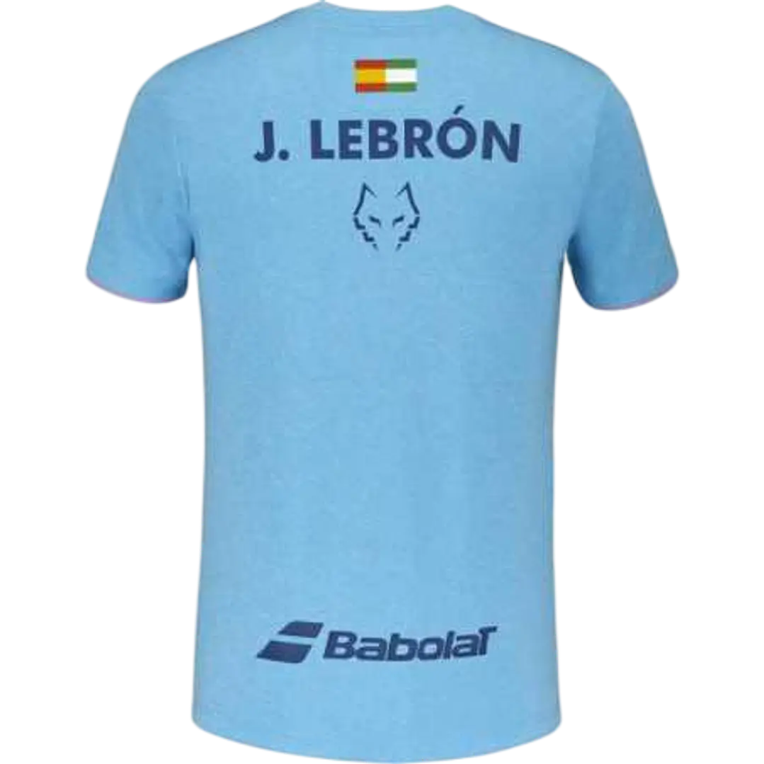 Polera Babolat Crew Neck Juan Lebrón Celeste  3