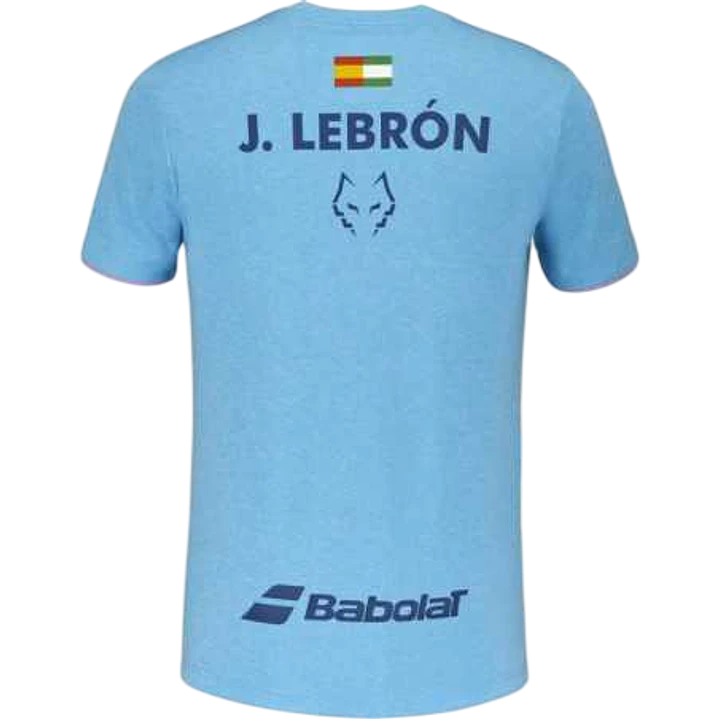 Polera Babolat Crew Neck Juan Lebrón Celeste  3