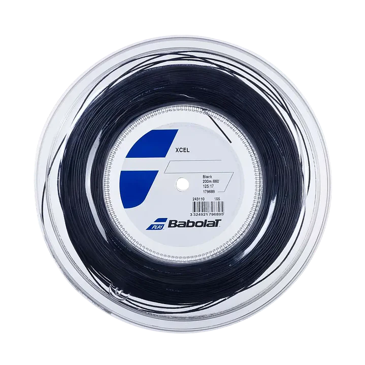 Cuerda de Tenis Babolat Xcel Rollo 200mt Negro  1