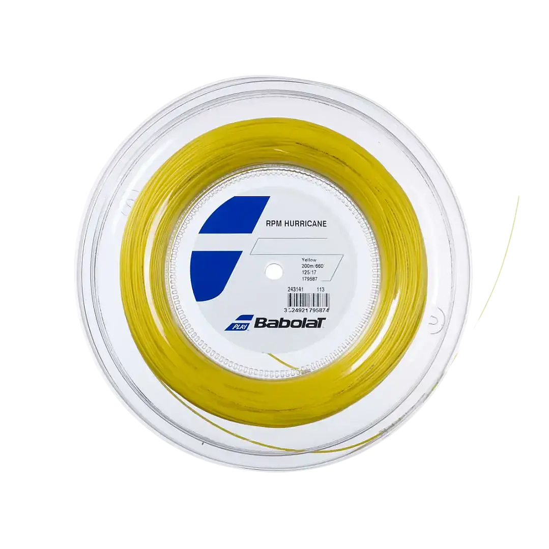 Cuerda de Tenis Babolat Hurricane Rollo 200mt Amarillo  1