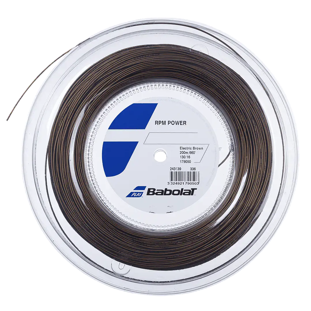 Cuerda de Tenis Babolat RPM Power 200mt Café 1