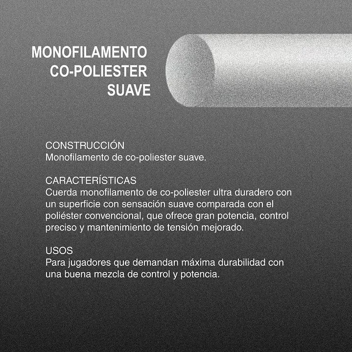 Cuerda de Tenis Zons Polymo Hexplosion 1.23 / 17 120m Plata 2