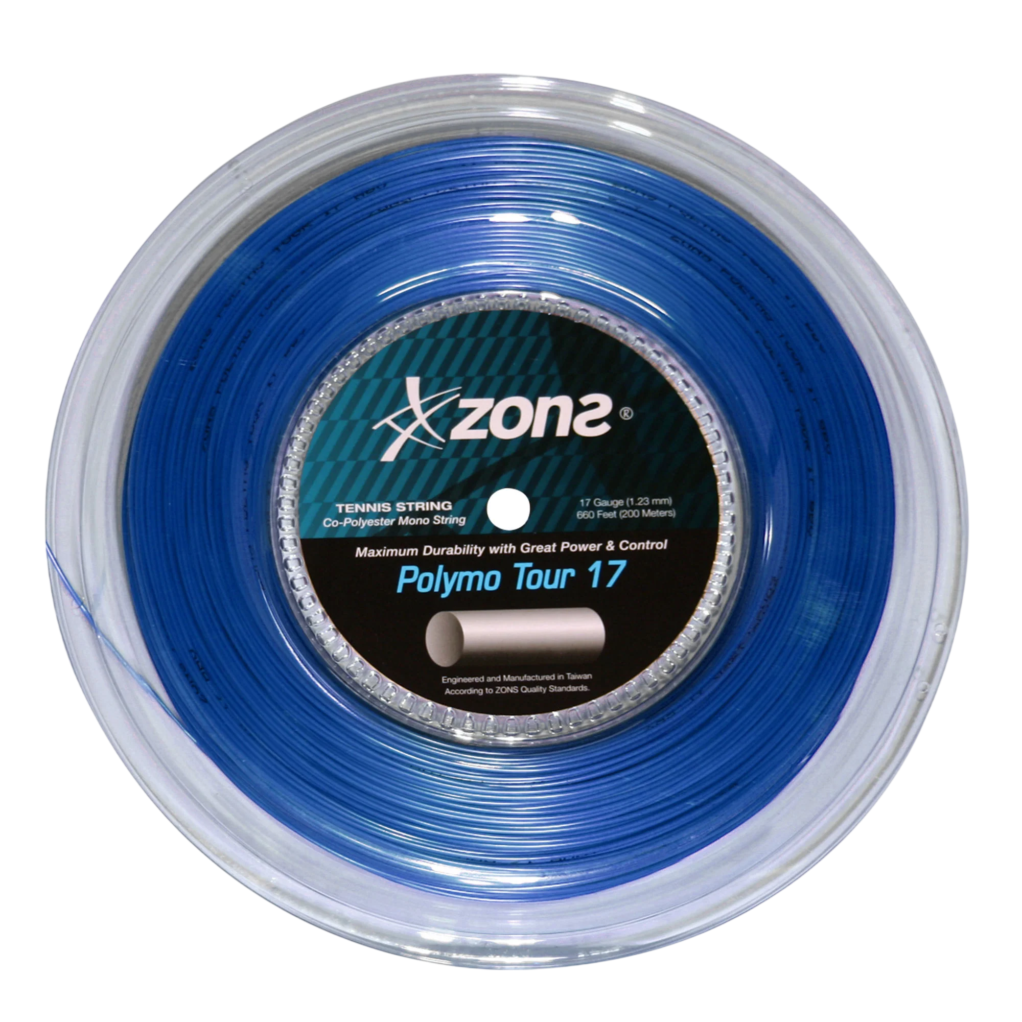 Cuerda de Tenis Polymo Tour 1.23 / 17 Azul Oscuro