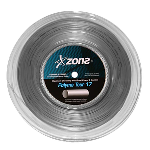 Cuerda de Tenis Zons Polymo Tour 1.23 / 17 Plata