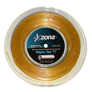 Cuerda de Tenis Zons Polymo Tour 1.23 / 17 Oro