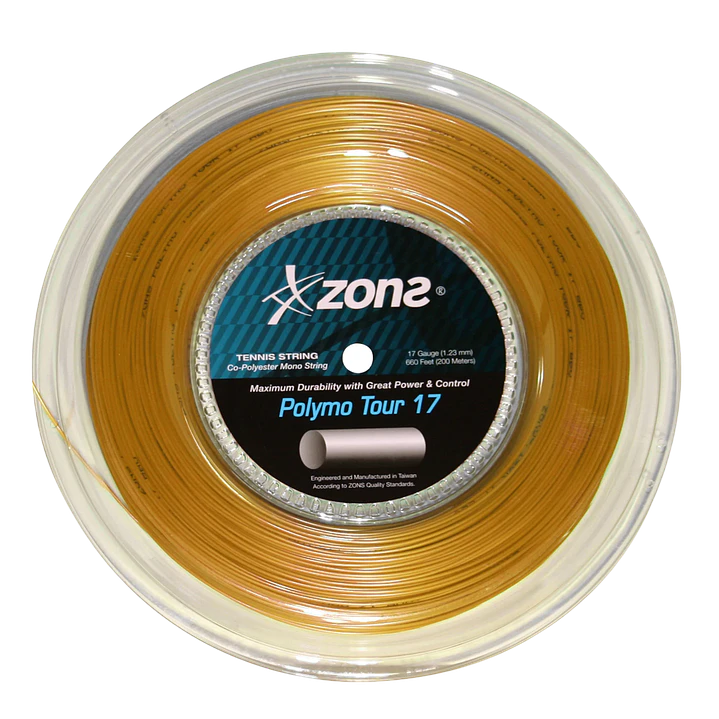 Cuerda de Tenis Zons Polymo Tour 1.23 / 17 Oro 1
