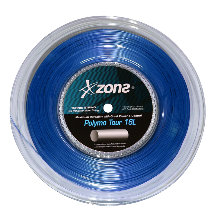 Cuerda de Tenis Zons Polymo Tour 1.28 / 16L Azul Oscuro  1