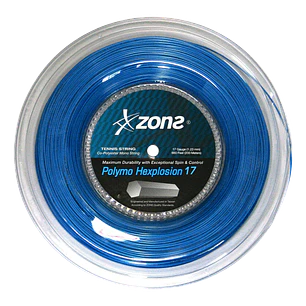  Cuerda de Tenis Zons Polymo Hexplosion 1.23 / 17 Azul Oscuro