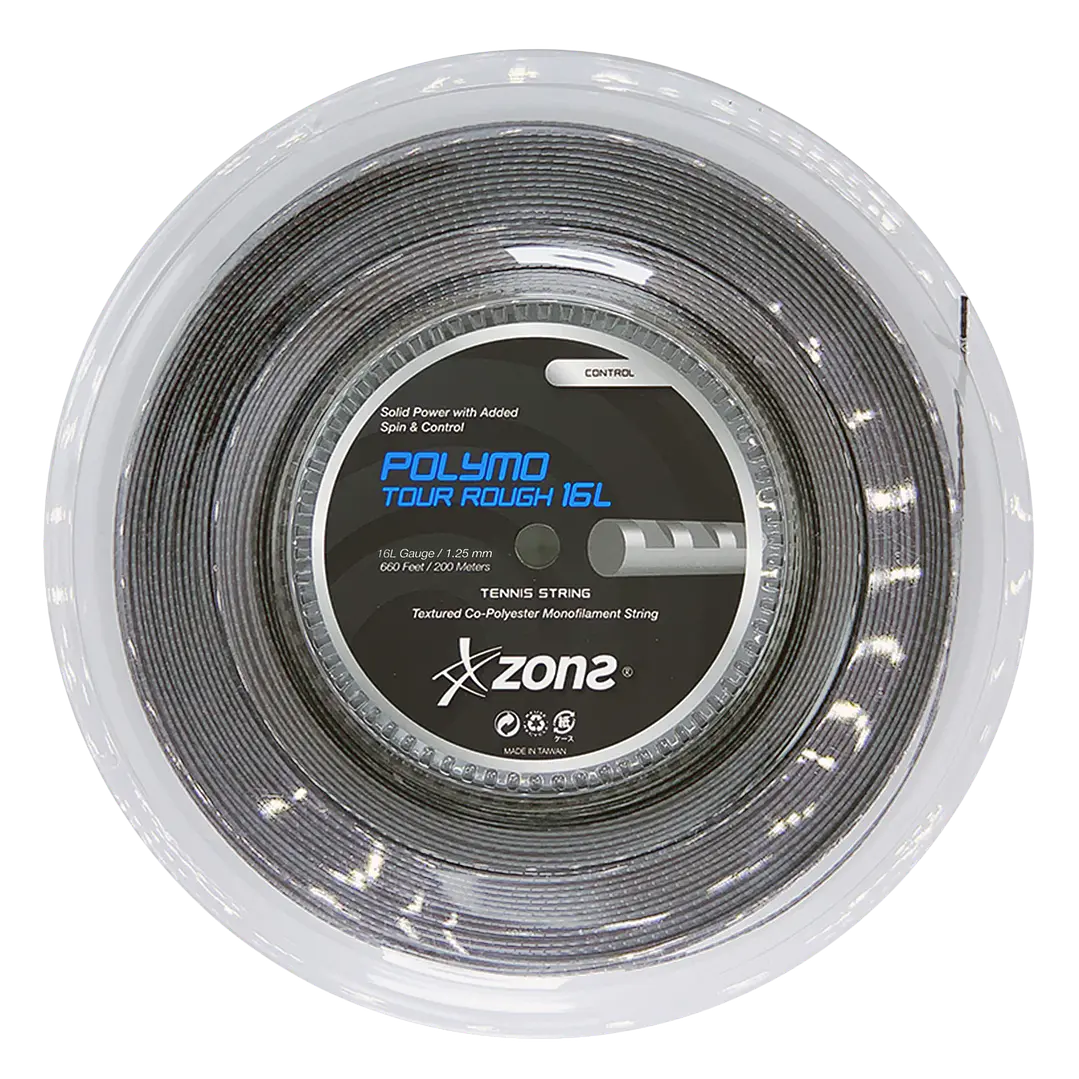 Cuerda de tenis Zons Polymo Tour Rough 1.25 / 16L Gris  1