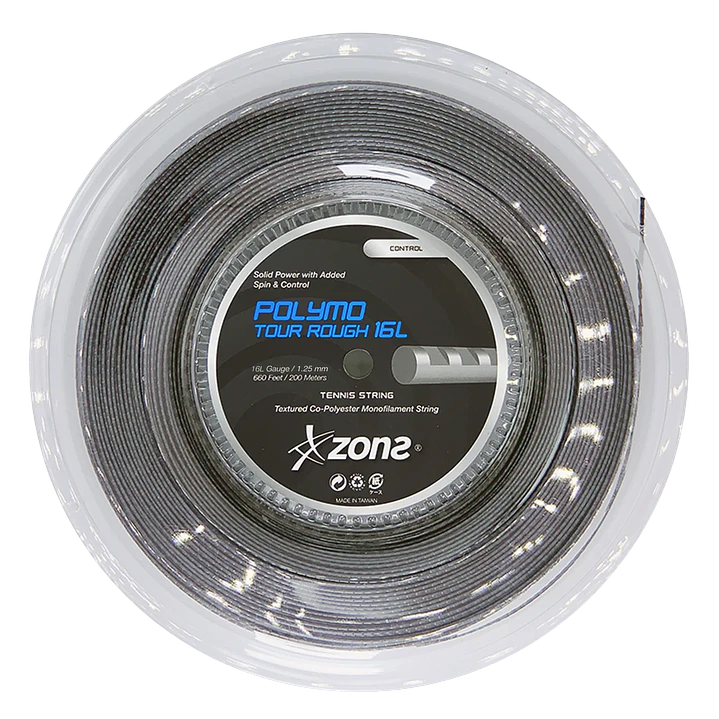 Cuerda de tenis Zons Polymo Tour Rough 1.25 / 16L Gris  1