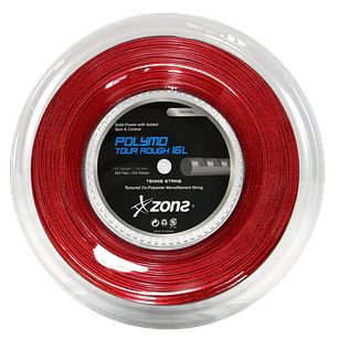 Cuerda de tenis Zons Polymo Tour Rough 1.25 / 16L Rojo