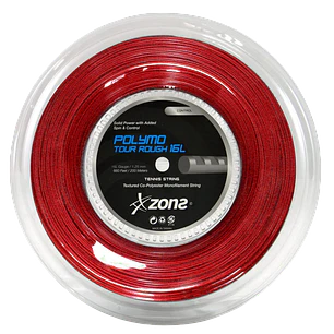  Cuerda de tenis Zons Polymo Tour Rough 1.30 / 16 Rojo