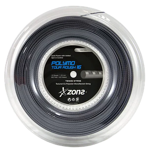  Cuerda de tenis Zons Polymo Tour Rough 1.25 / 16L Negro