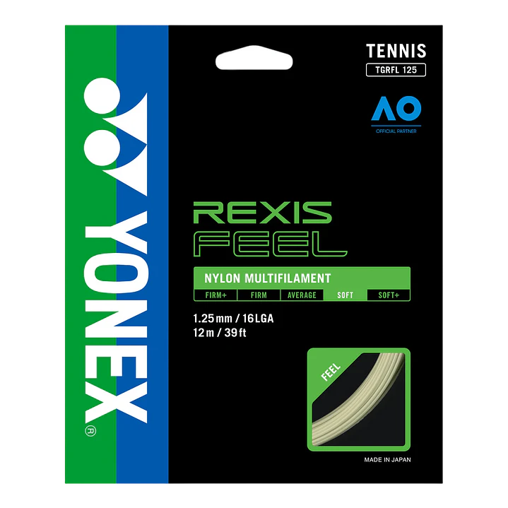 Cuerdas de Tenis Yonex Rexis Feel 16L Blanco  1