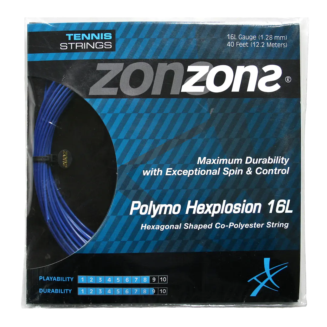  Cuerdas de Tenis Zons Polymo Explosion 1.28 / 16L Azul Oscuro 1