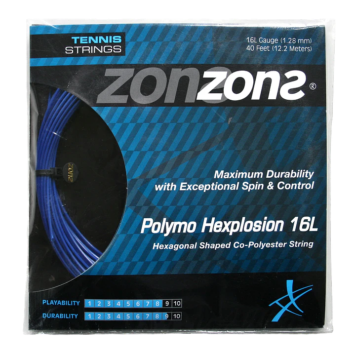  Cuerdas de Tenis Zons Polymo Explosion 1.28 / 16L Azul Oscuro 1