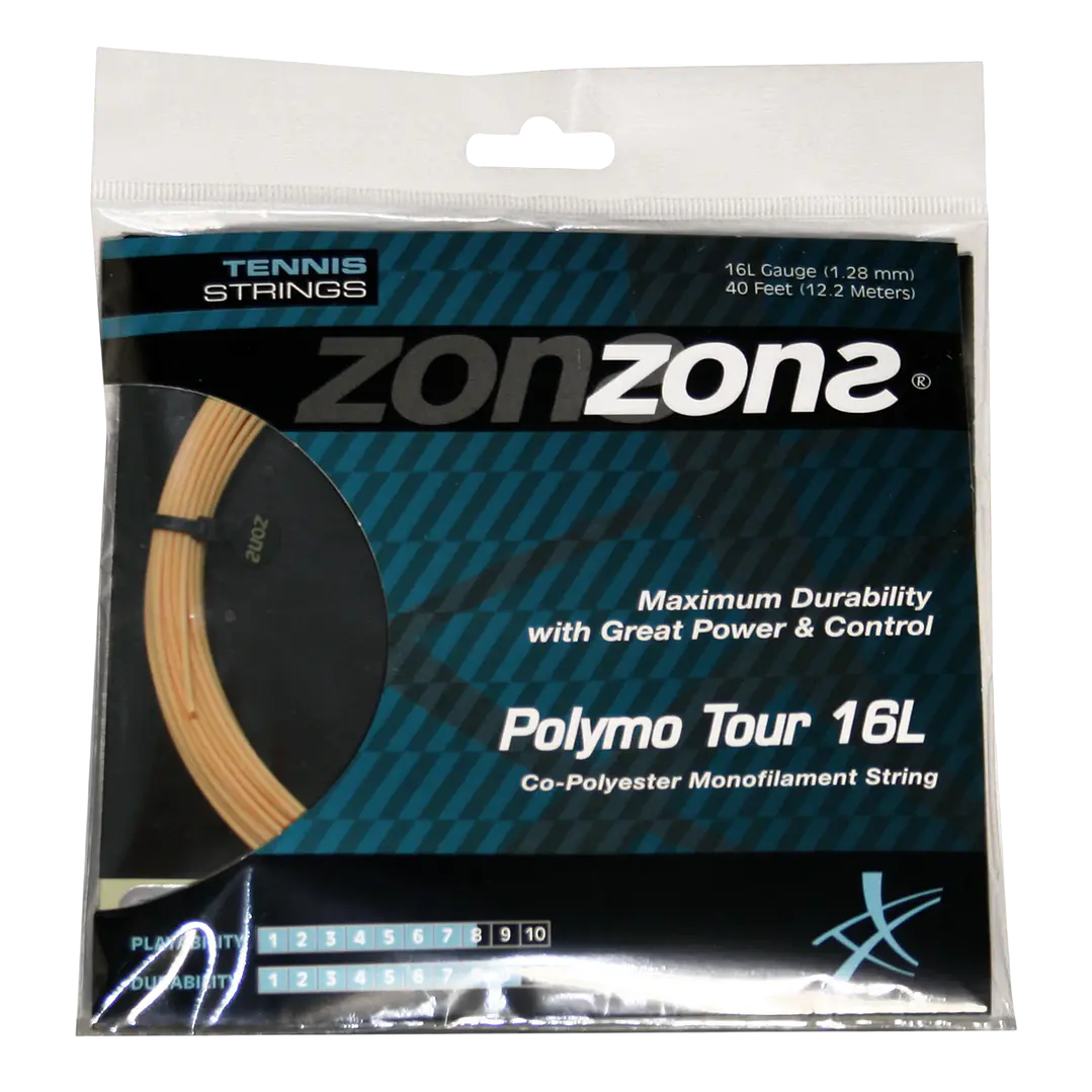 Cuerdas de Tenis Zons Polymo Explosion 1.28 / 16L Oro 1