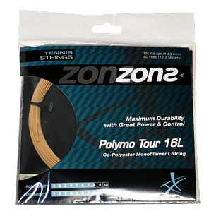 Cuerdas de Tenis Zons Polymo Explosion 1.28 / 16L Oro