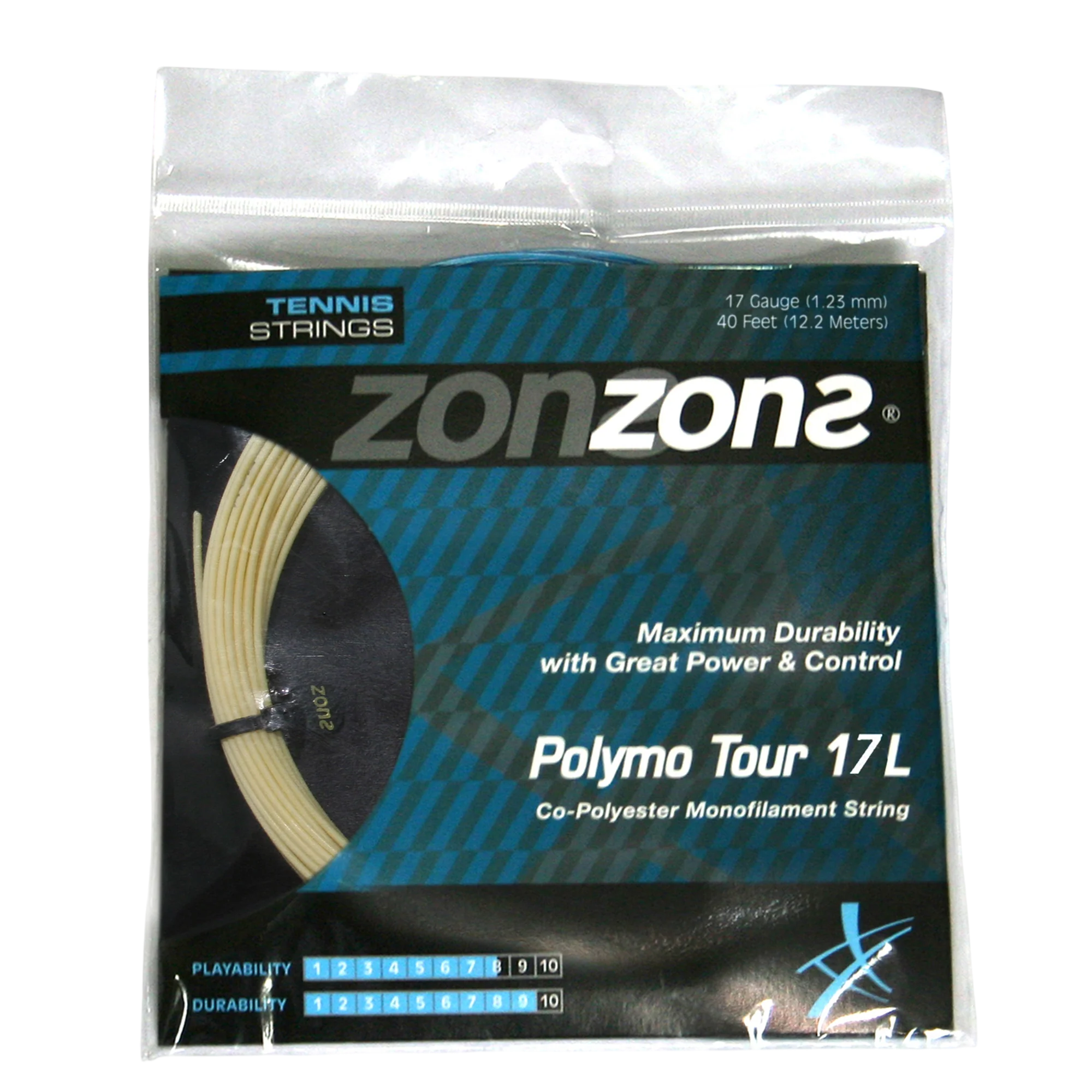 Cuerda de Tenis Zons Polymo Tour 1.23 / 17 Ambar